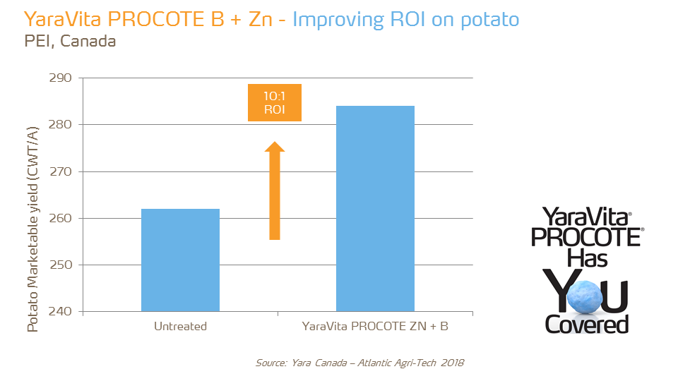 ROI Procote B plus Zn on potato