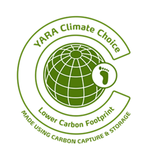 Yara Climate Choice Lower Carbon Fertilizers stamp